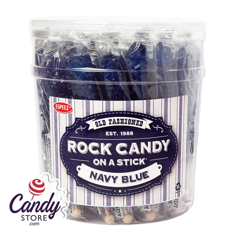 Rock Candy On A Stick Navy Blue Blueberry Espeez – 36ct