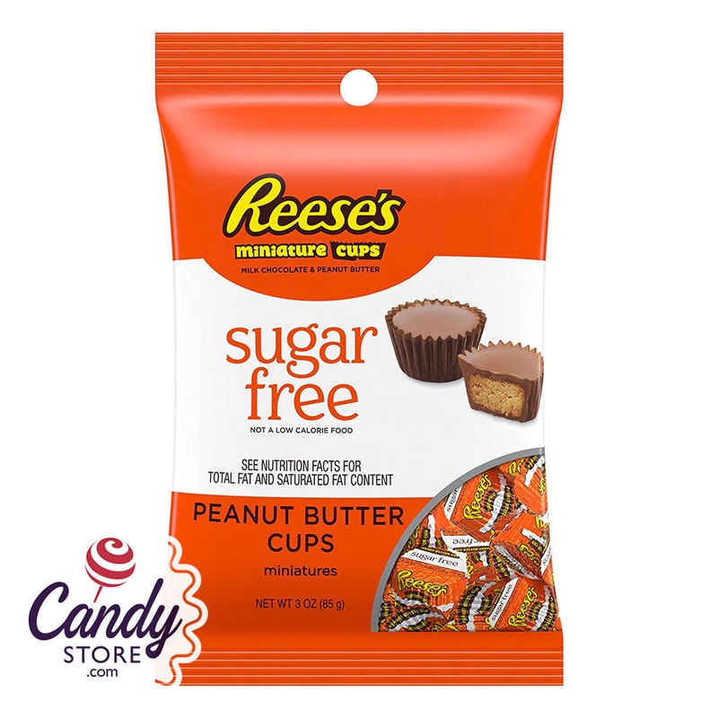 Sugar Free Reeses Peanut Butter Cups 3oz Bag – 12ct