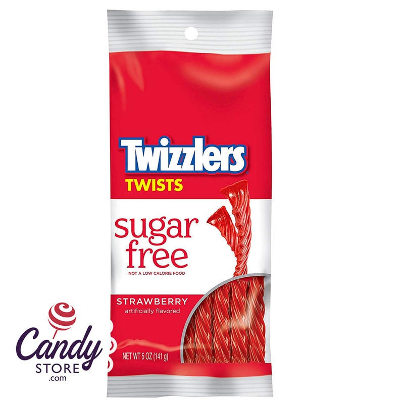 Sugar Free Twizzlers Strawberry Twists Peg Bags – 12ct