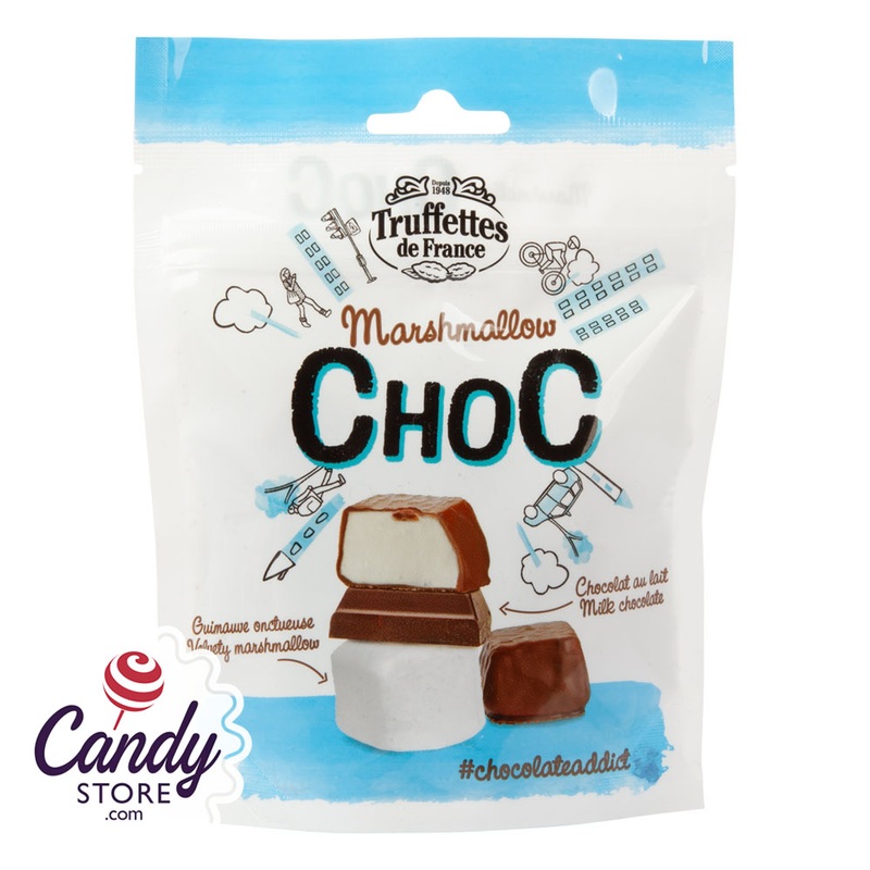 Truffettes De France Milk Chocolate Marshmallow 3.52oz Peg Bag – 12ct