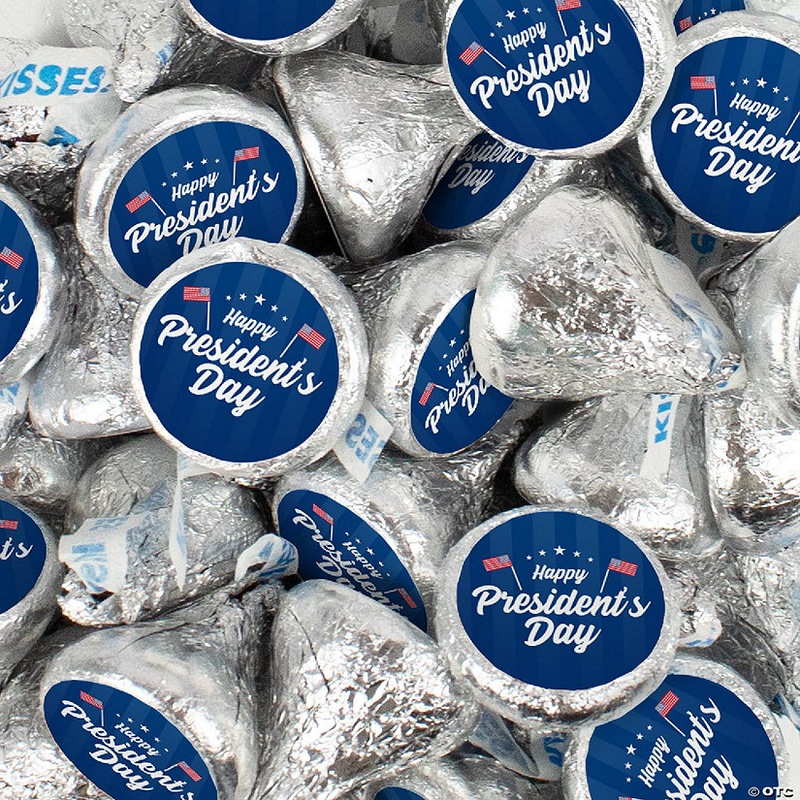 360 Pcs President’s Day Candy Chocolate Hershey’s Kisses Bulk (4lb) Patriotic