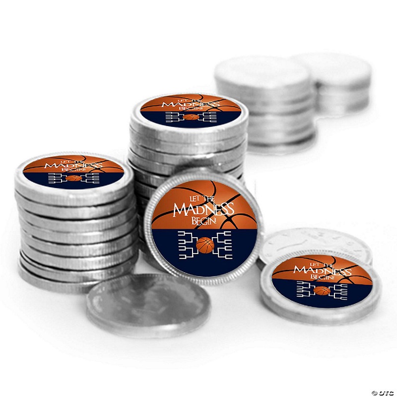 84ct Basketball Party Chocolate Coins – Navy