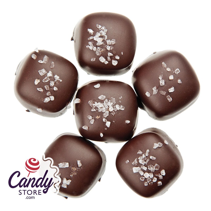 Dark Chocolate Sea Salt Caramels – 5lb