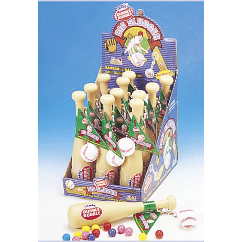 Dubble Bubble Big Slugger Baseball Bats Candy – 12ct