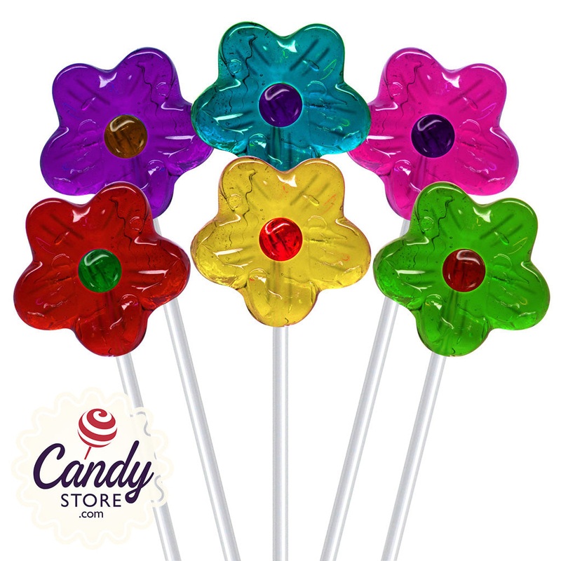Fancy Pops Flowers Assorted Lollipops – 100ct