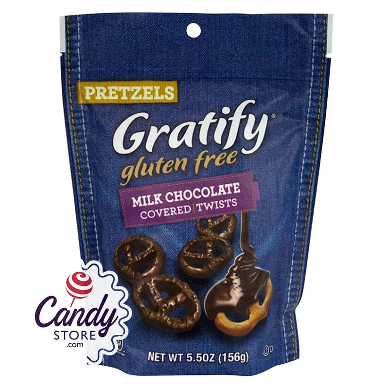 Gratify Gluten Free Milk Chocolate Covered Pretzel Twists 5.5oz Pouch – 12ct