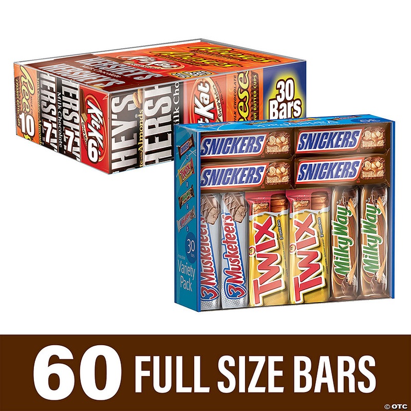 Hershey chocolate full size variety/mar’s chocolate full size variety