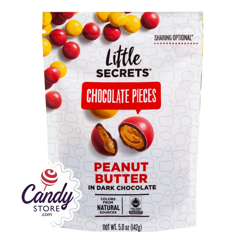 Little Secrets Chocolate Pieces Peanut Butter In Dark Chocolate 5oz Pouch – 8ct