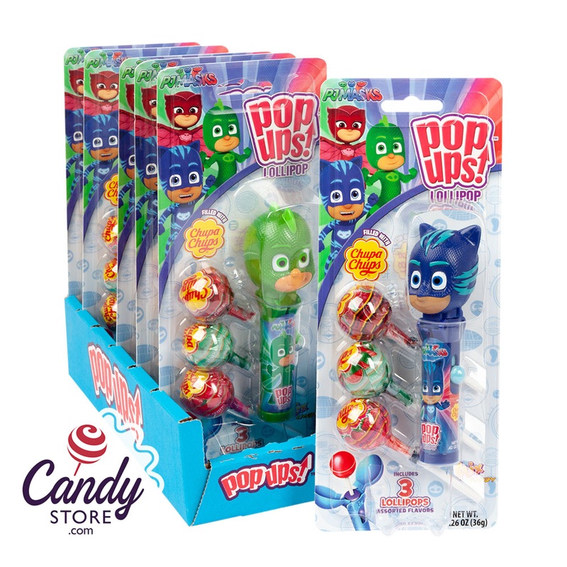 Pop Ups Pj Masks Lollipops 1.26oz Blister Pack – 6ct