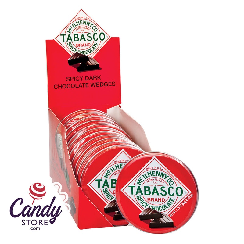 Tabasco Spicy Dark Chocolate Wedges – 12ct Tins
