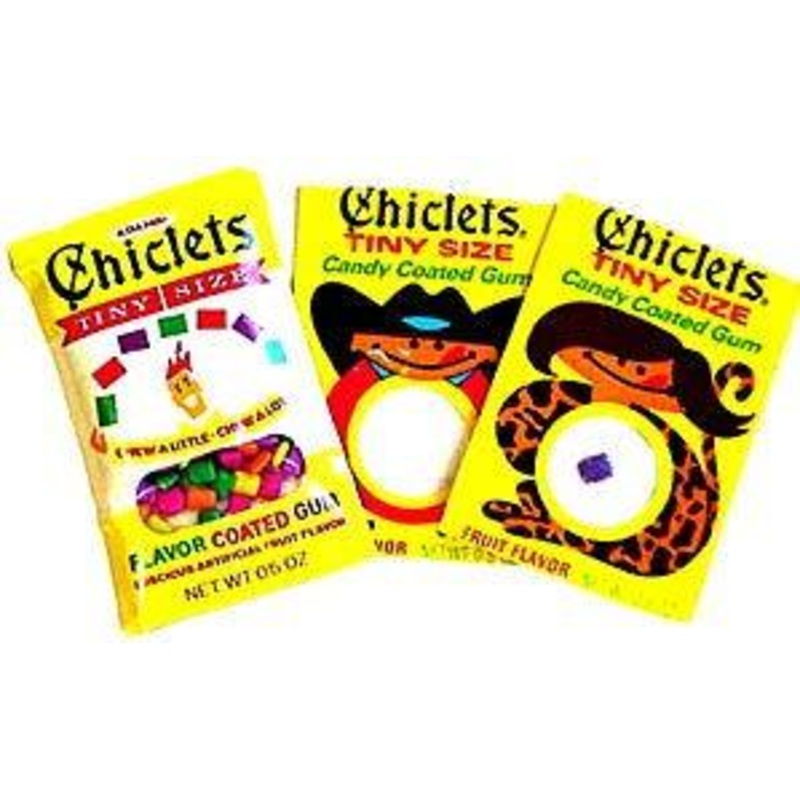 Tiny Chiclets Bubble Gum