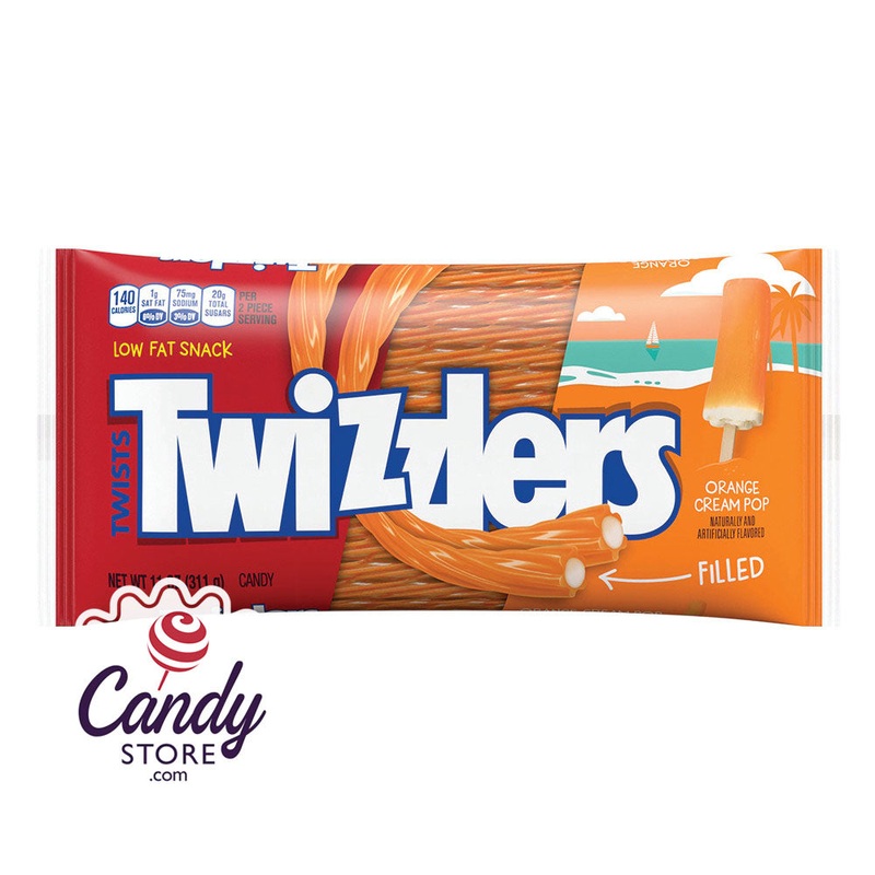 Twizzlers Orange Cream Filled Twists 11oz – 12ct