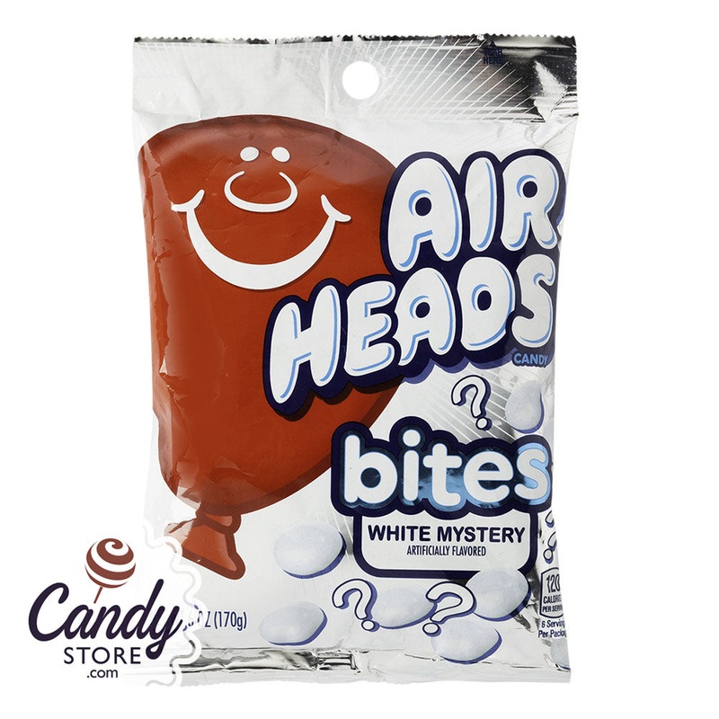 White Mystery Airheads Bites 6oz Peg Bag – 12ct