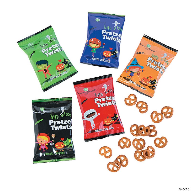 1 Lb. 8 oz. Bulk 48 Pc. Halloween Bite-Size Pretzel Twist Packets