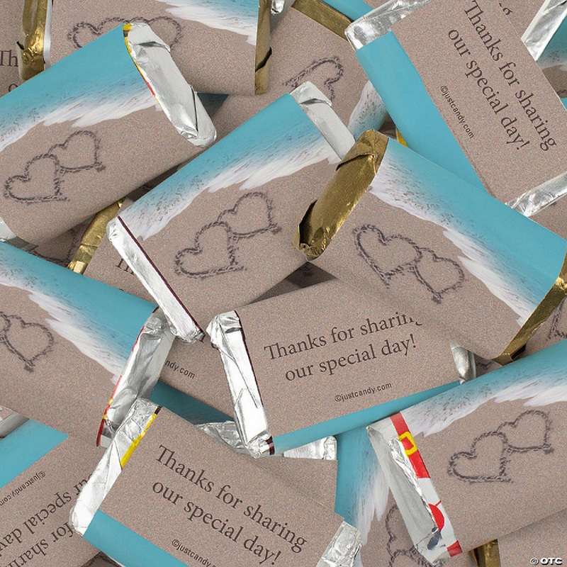 152 Pcs Beach Wedding Candy Party Favors Hershey’s Miniatures Chocolate