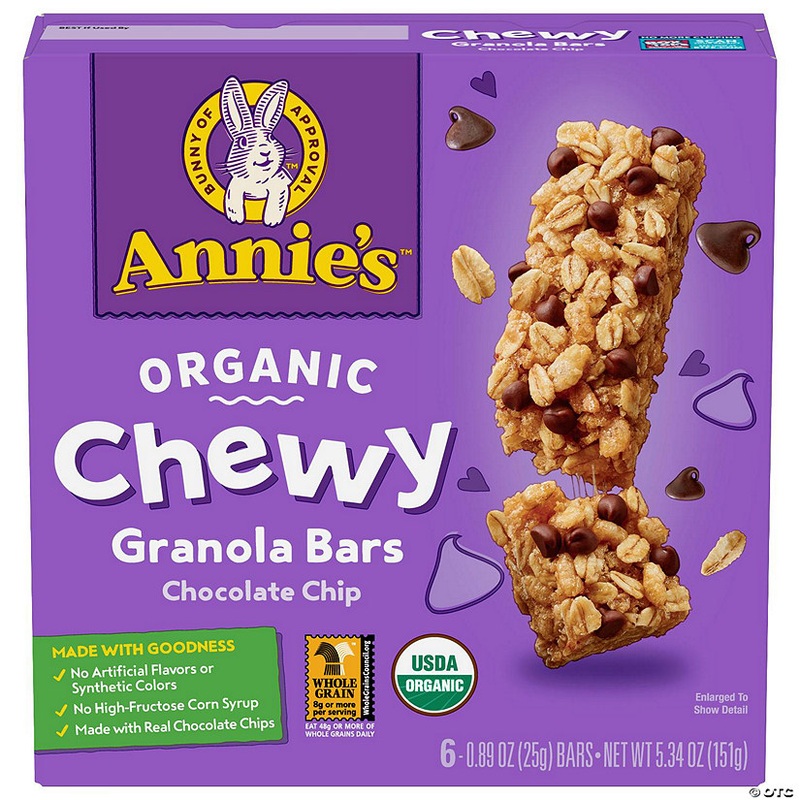 Annies Homegrown Bar Chewy Grn Chocolate Chip 5.34 oz (Pack of 12)