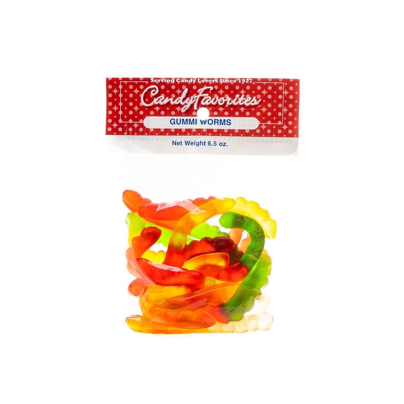 Gummi Worms 6.5 Ounce Peg Bags