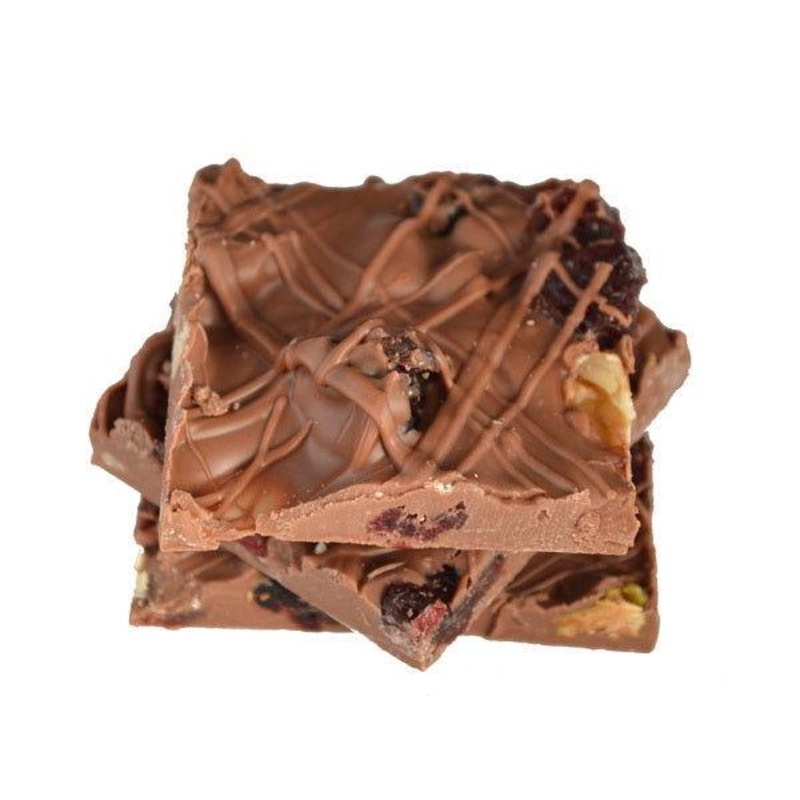 Handmade Fruit and Nut Chocolate Bark 1 lb. Gift Box