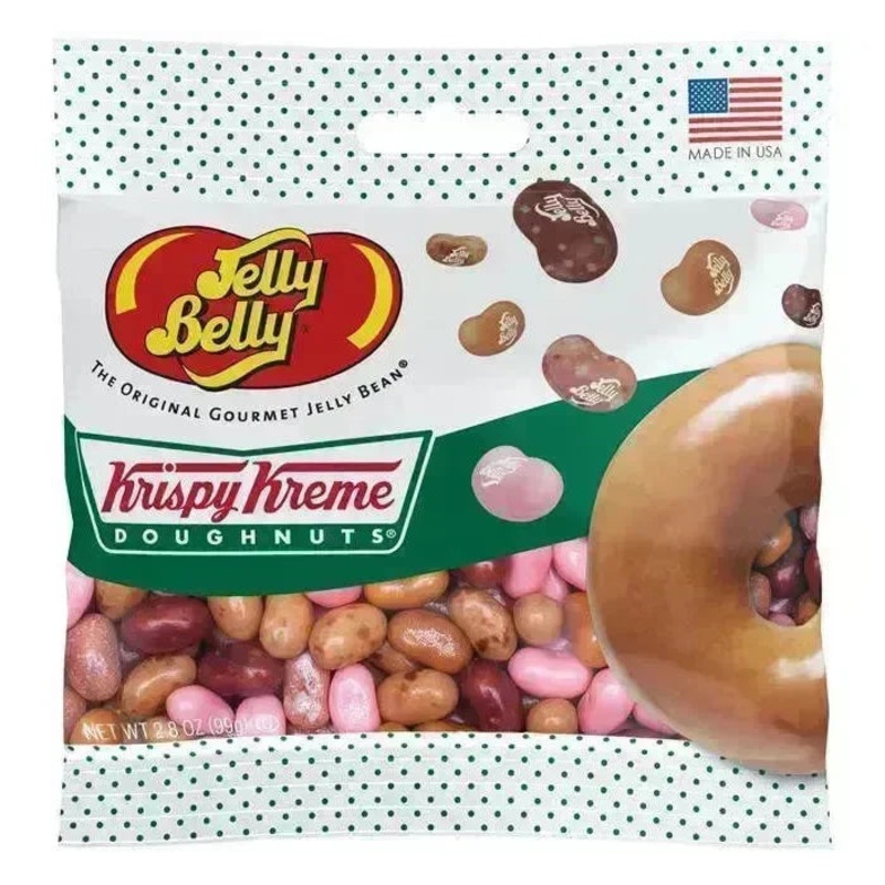 Jelly Belly Krispy Kreme Doughnuts Jelly Beans Peg Bags: 12-Piece Case