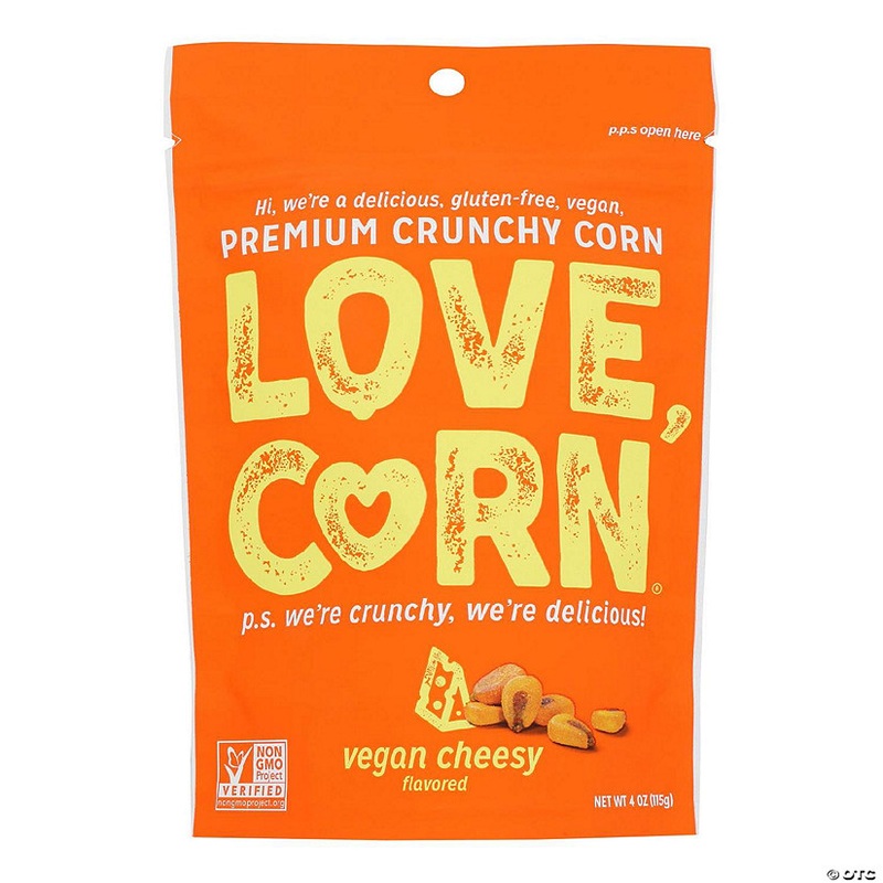 Love Corn – Crunchy Corn Cheezy – Case of 12-4 OZ