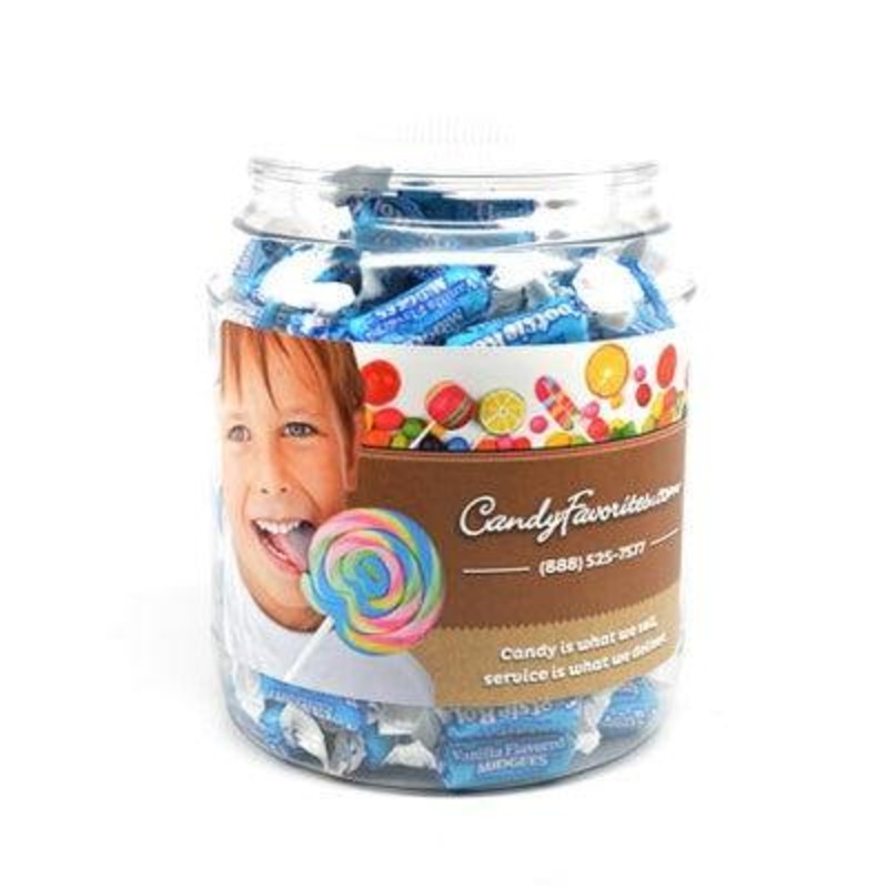 Vanilla Tootsie Rolls Candy Jar