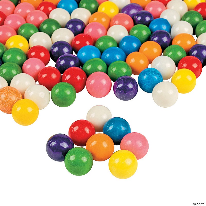 20 oz. Machine-Sized Round, Colorful Dubble Bubble Gumball Candy – 257 Pc.