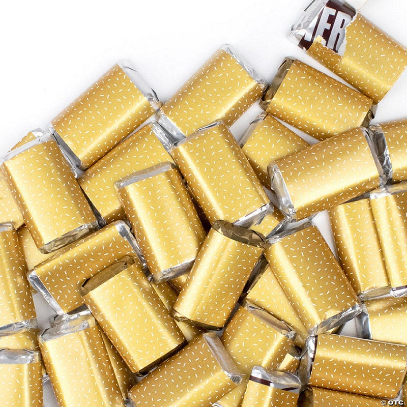 38 Pcs Gold Candy Party Favors Hershey’s Miniatures Chocolate
