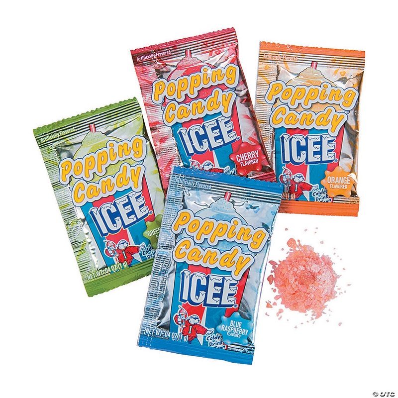 8 oz. Icee Assorted Fruit-Flavored Popping Candy Mini Packs – 250 Pc.