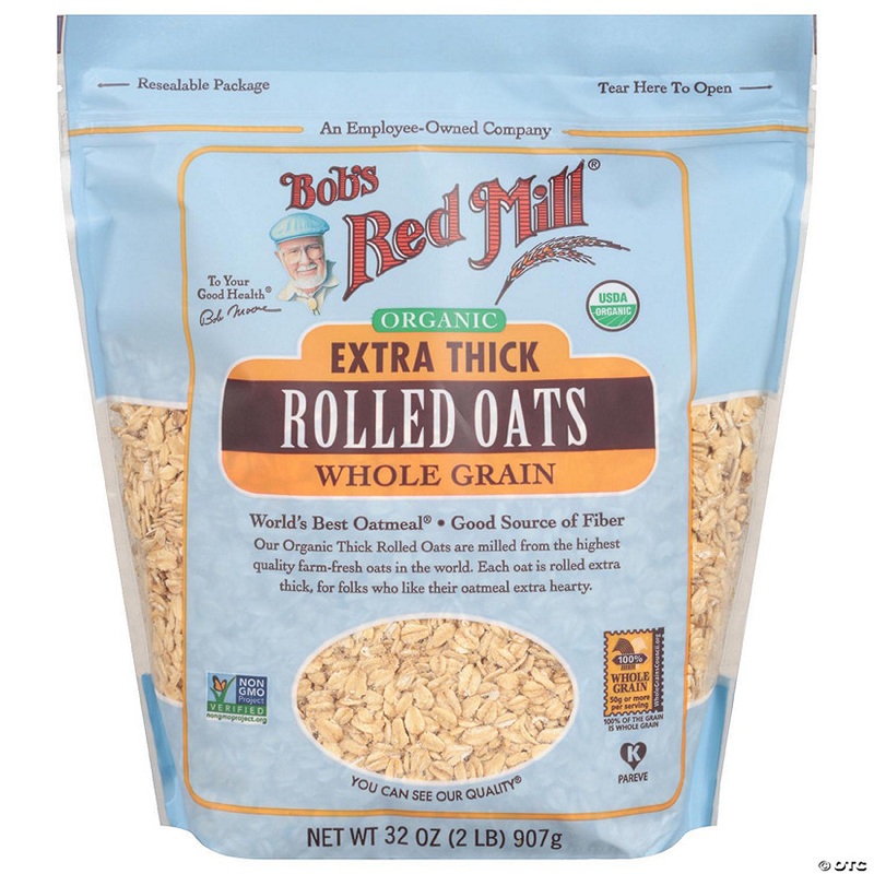 Bobs Red Mill Oats Rolled Extra Thick Org 32 oz (Pack of 4)