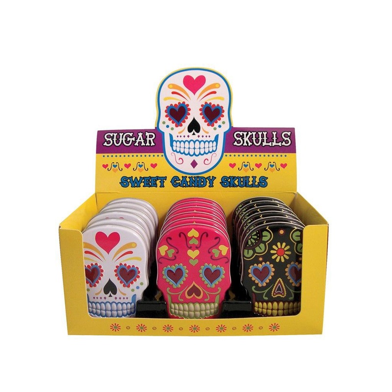 Boston American Sugar Skull Candy Tins
