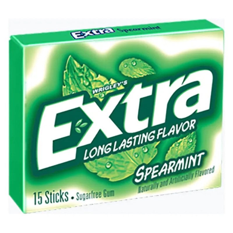 Extra Spearmint Sugar Free Gum: 10-Piece Box
