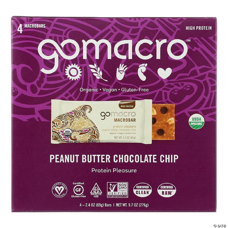 Gomacro – Bar Peanut Butter Cchip – Case of 7-4/2.4 OZ