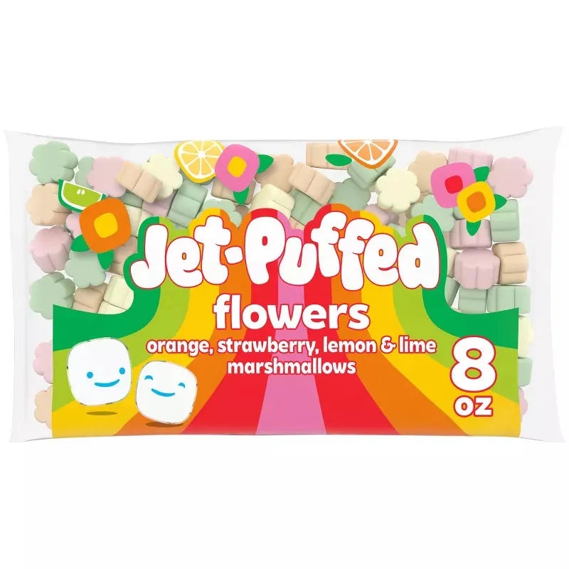 Jet-Puffed Flower Marshmallows: 8-Ounce Bag