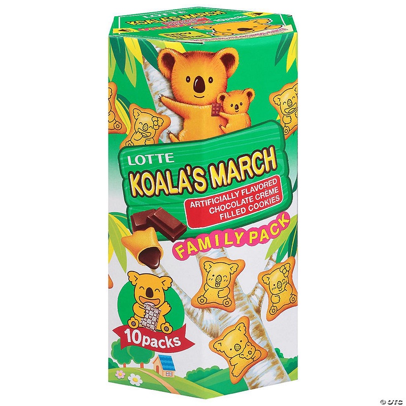 Lotte Cookies Chocolate Koala 6.89 oz (Pack of 10)