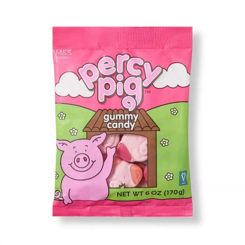 Marks & Spencer Percy Pig Gummy Candy: 17-Piece Bag
