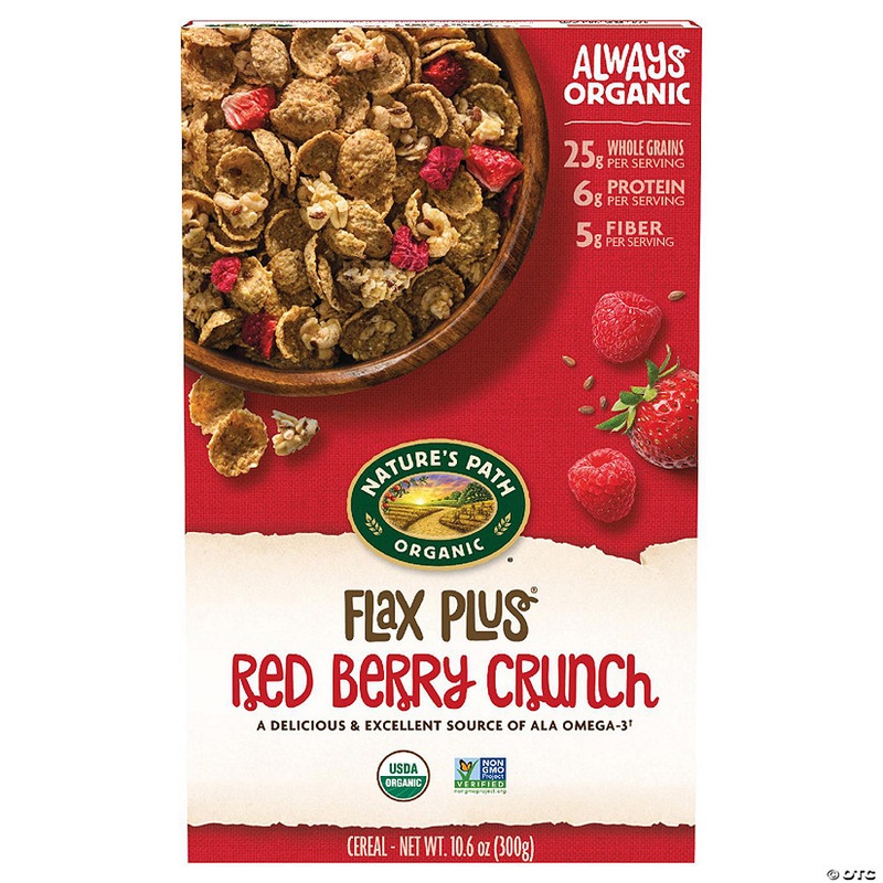 Natures Path Cereal Flax Plus Red berry Organic 10.6 oz (Pack of 12)
