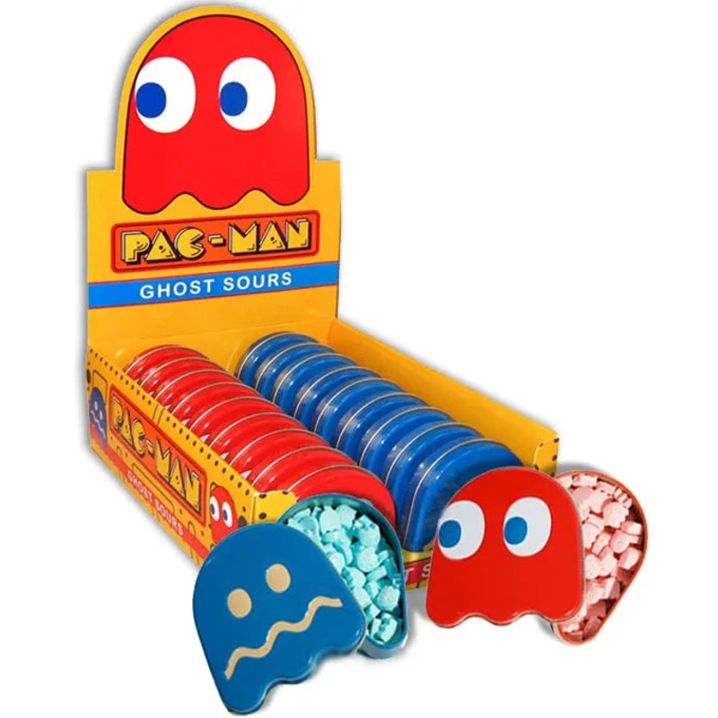 PAC-MAN Ghost Sours Candy Tin: 18-Piece Display