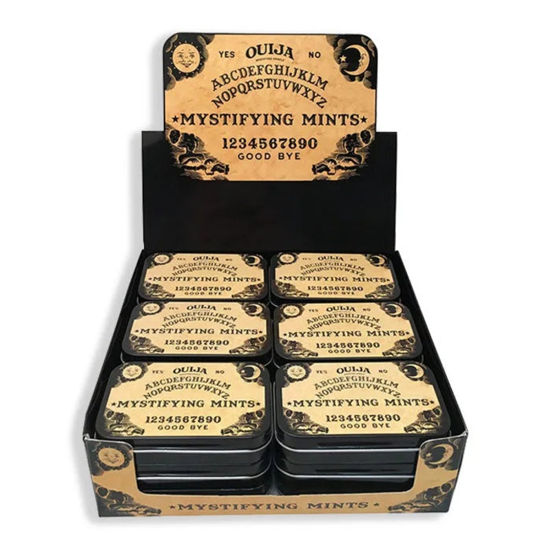 QUIJA Mystifying Peppermint Mints Tin: 18-Piece Display