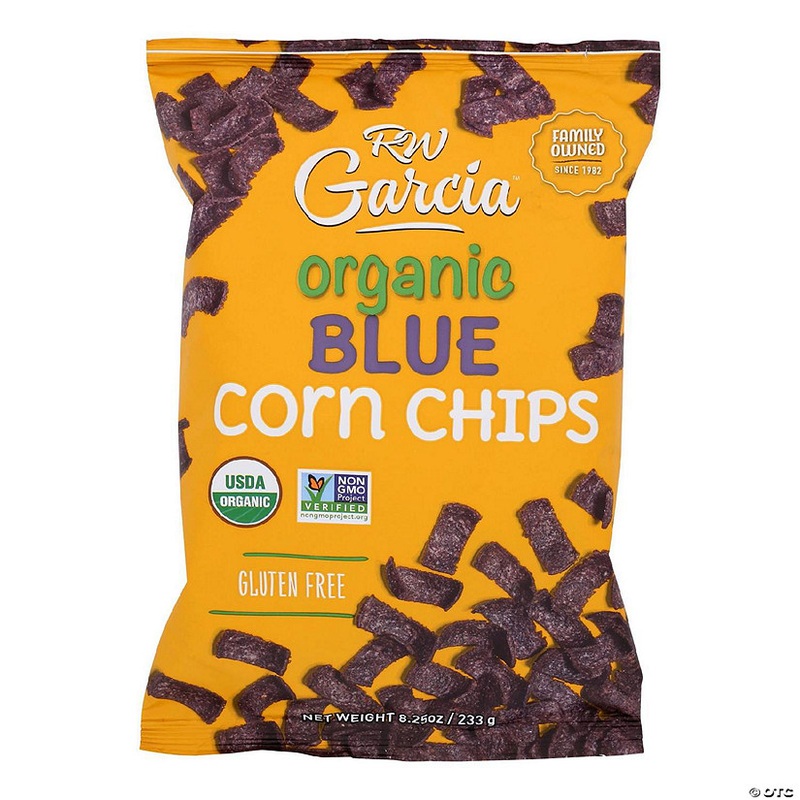 R. W. Garcia Organic Blue Corn Chips – Case of 12 – 8.25 OZ