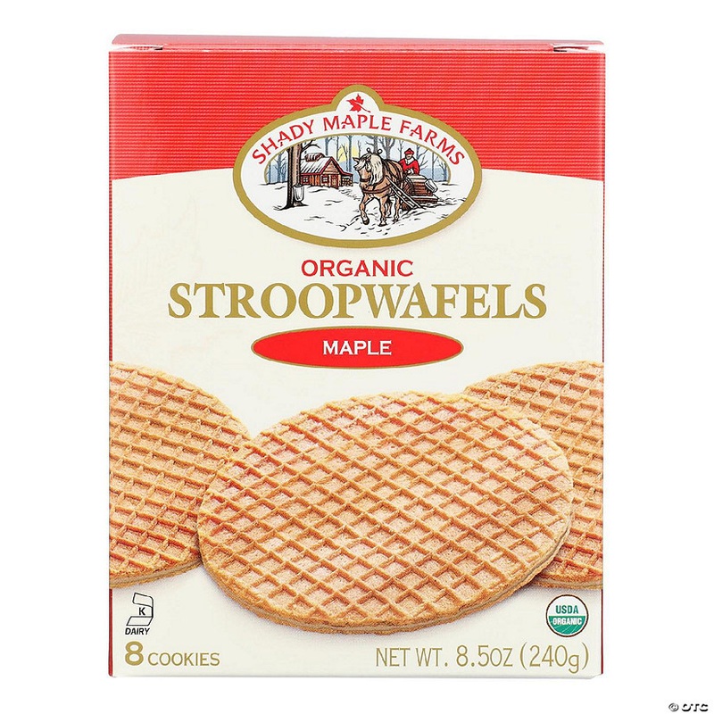 Shady Maple Farms Organic Maple Waffle Cookie – Case of 8 – 8.5 oz.