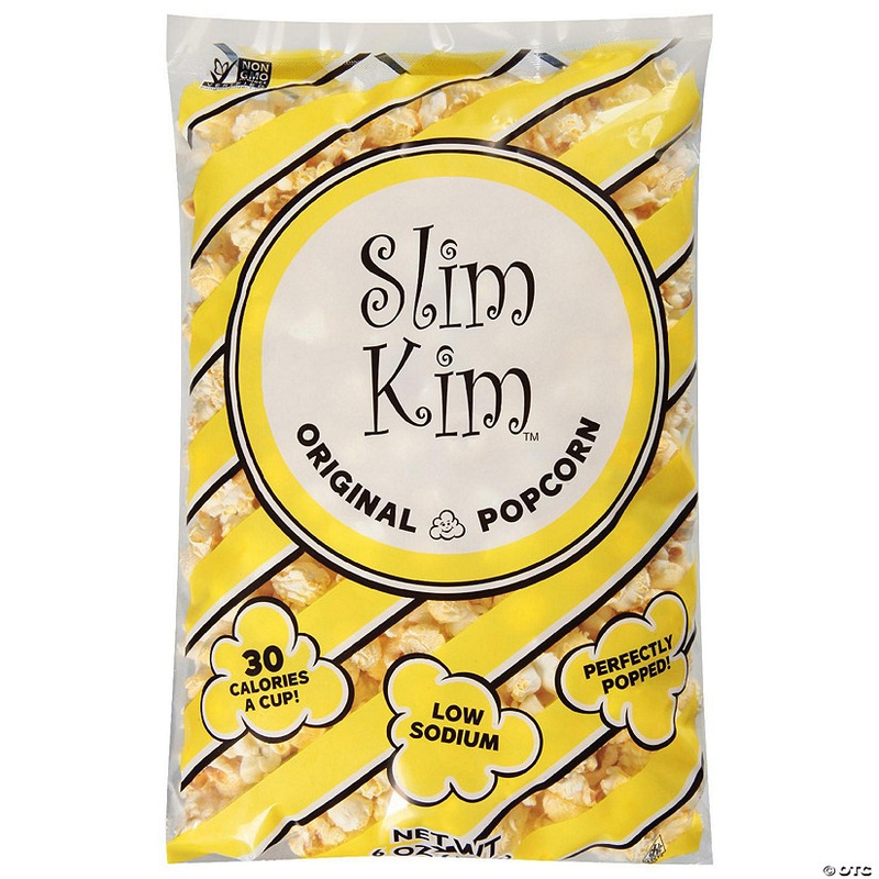 Slim Kim Popcorn Plain 6 oz (Pack of 8)