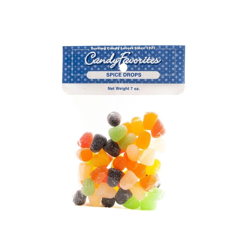 Spice Gum Drops 7 Ounce Peg Bags