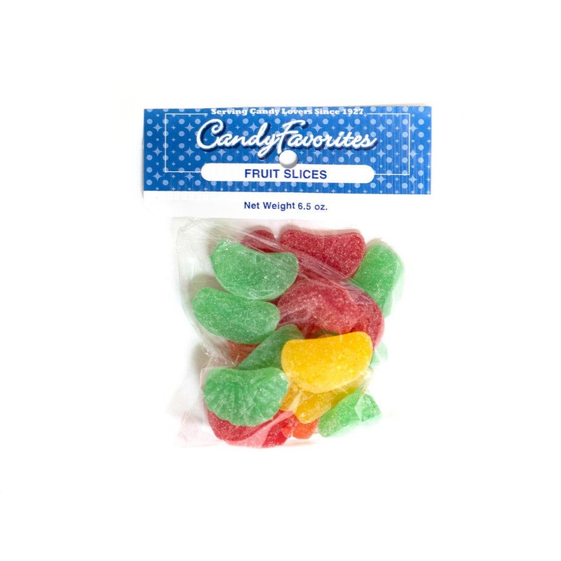 Unwrapped Jelly Fruit Slices 6.5 Ounce Peg Bags