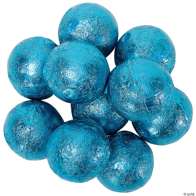 24 lbs. Palmer Double Chocolate Balls in Light Blue Wrapper – 888 Pc.
