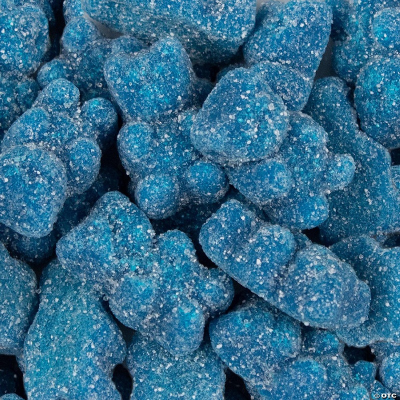 Blue Raspberry Sugared Gummy Bears 14oz Bag – 78ct