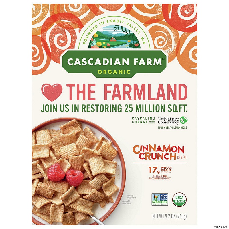 Cascadian Farm Cereal Cinnamon Crunch 9.2 Oz (Pack of 10)