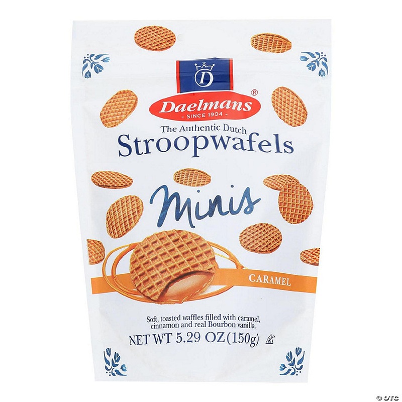 Daelmans Stroopwafel – Caramel – Mini – Case of 10 – 5.29 oz
