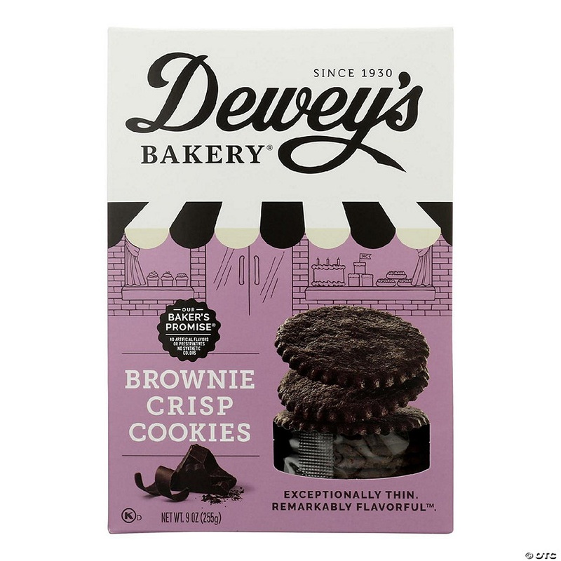 Deweys Bakery – Cookies Brownie Crisp – Case of 6 – 9 OZ