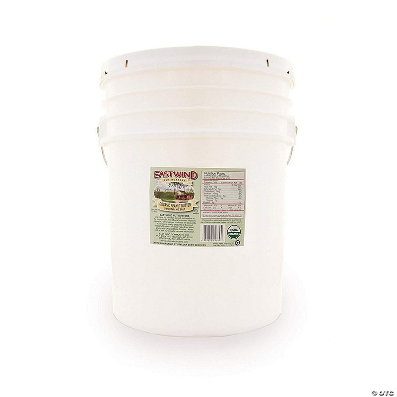 East Wind Peanut Butter – Smooth – No Salt – 35 lb.