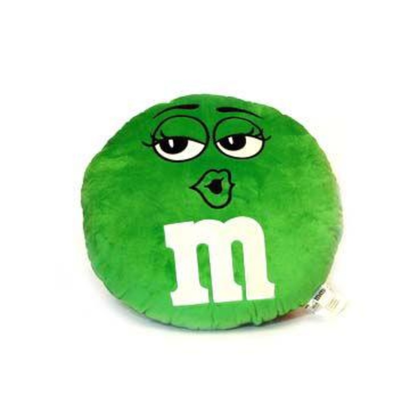 Green M&Ms Character Plush Pillow